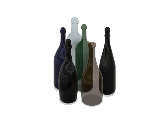 Wine Bottles (Various Clear)